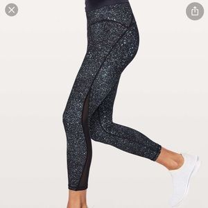 Lululemon Train Times Leggings with Mesh Side